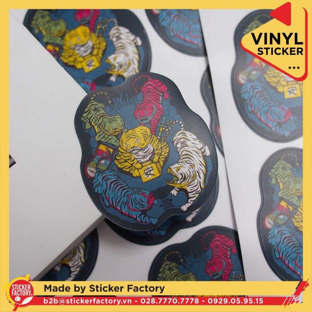 Sticker Vinyl cắt bế theo viền