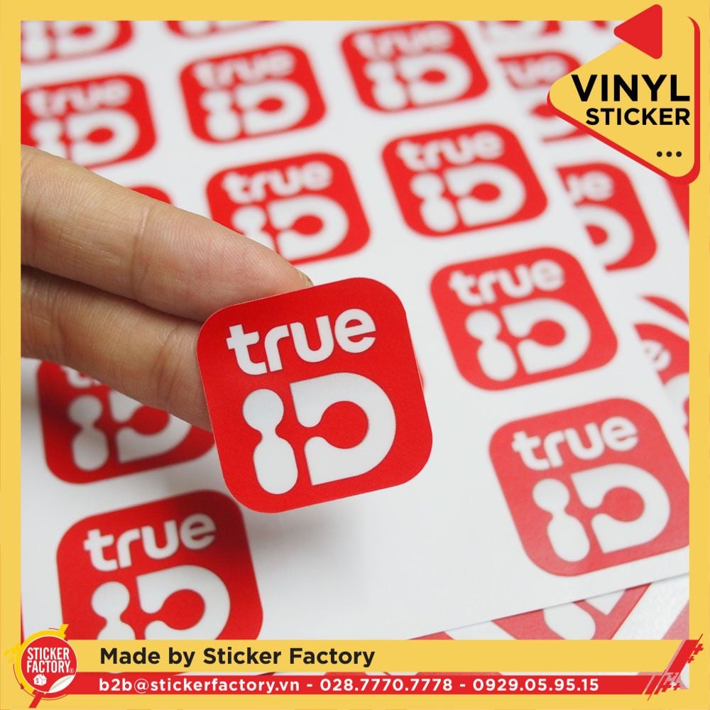 Sticker Vinyl cắt bế theo viền