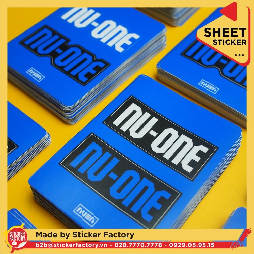 Sticker sheet vinyl