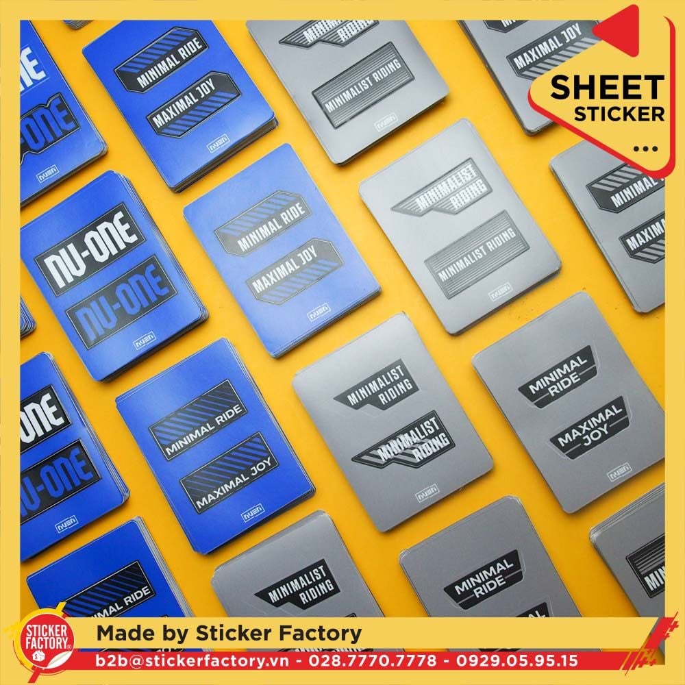 Sticker sheet vinyl