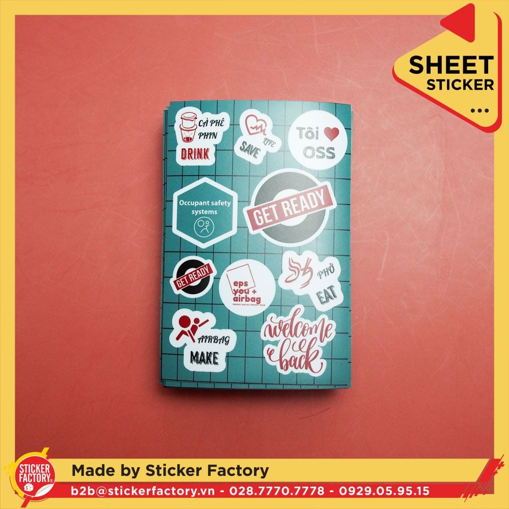 Sticker sheet vinyl