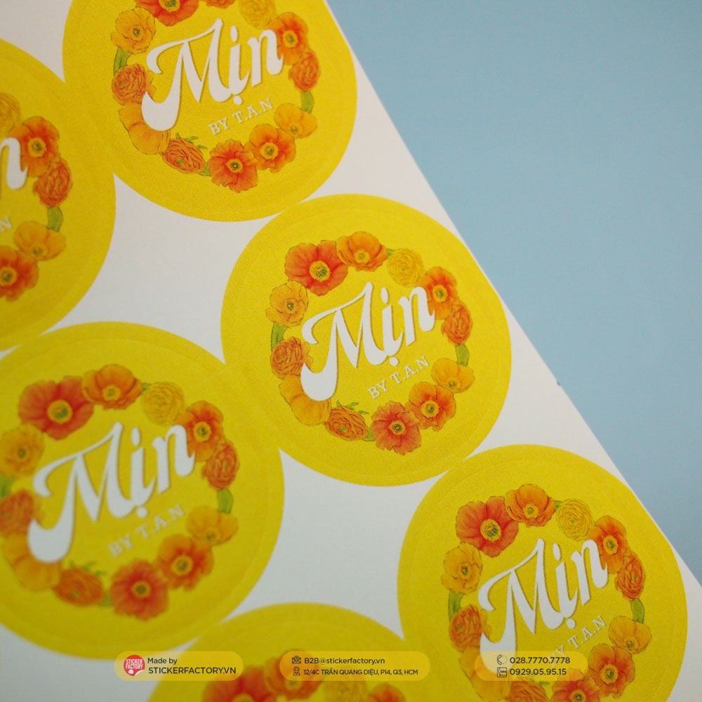 Sticker Vinyl cắt bế theo viền