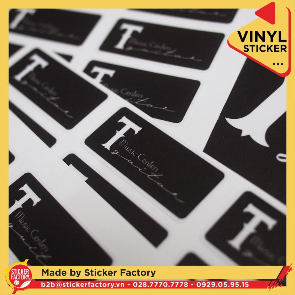 Sticker Vinyl hình chữ nhật