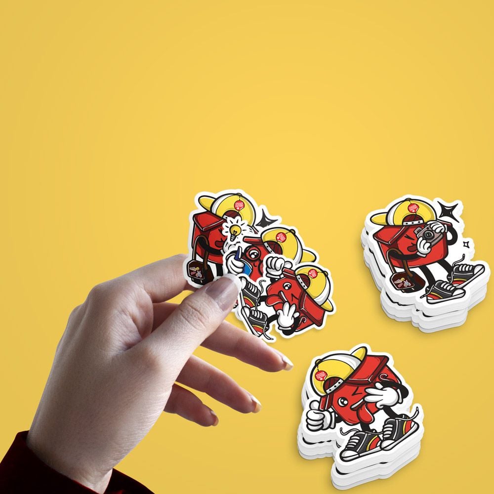 Sticker vinyl cắt rời từng con - Diecut sticker