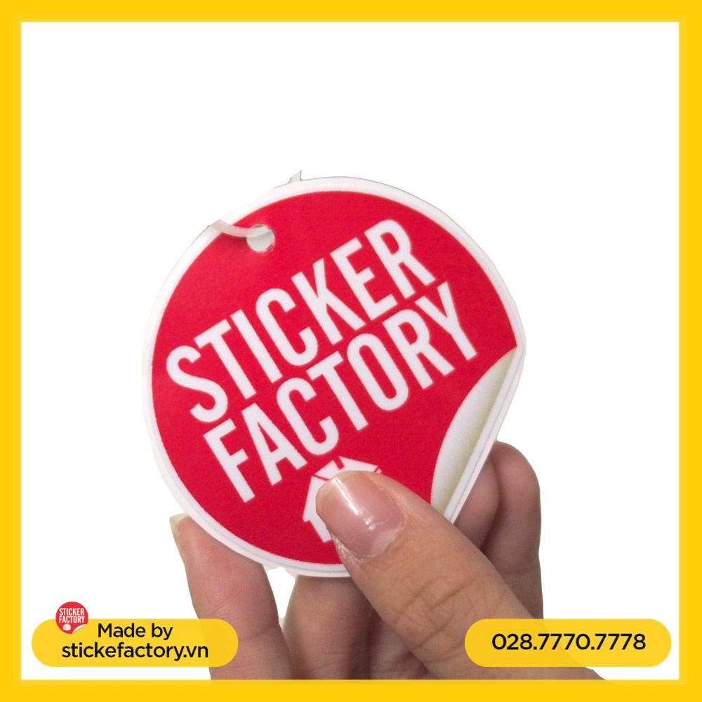 Sticker Tag Treo In theo yêu cầu