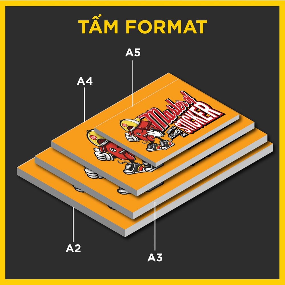 In và cán Format theo yêu cầu / Hashtag cầm tay