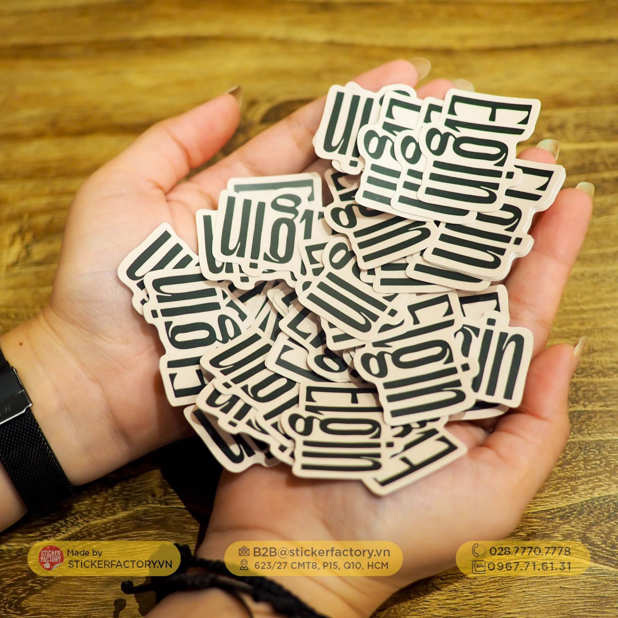 Sticker vinyl cắt rời từng con - Diecut sticker