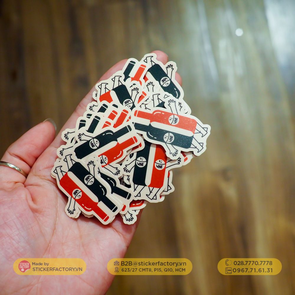 Sticker vinyl cắt rời từng con - Diecut sticker