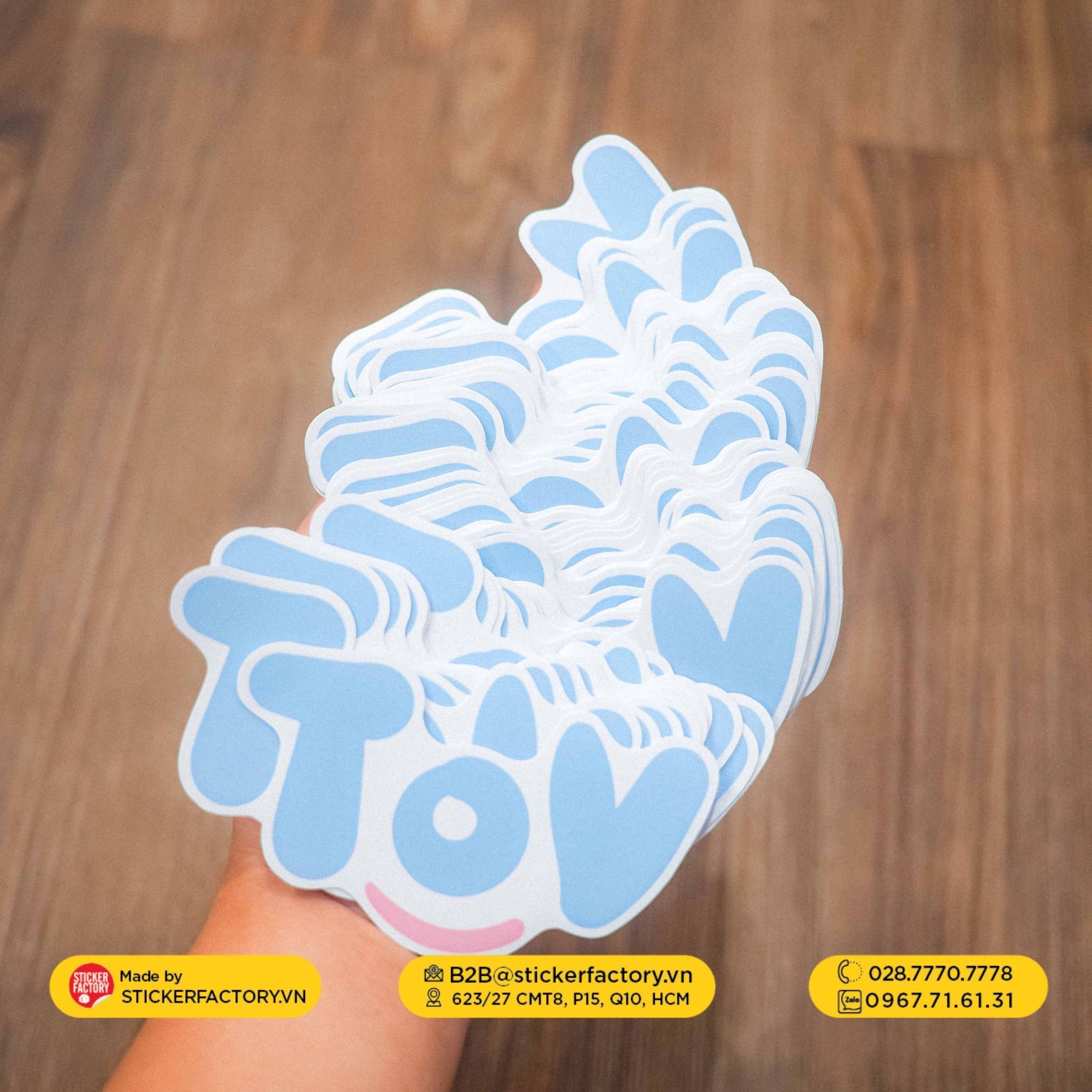 Sticker vinyl cắt rời từng con - Diecut sticker