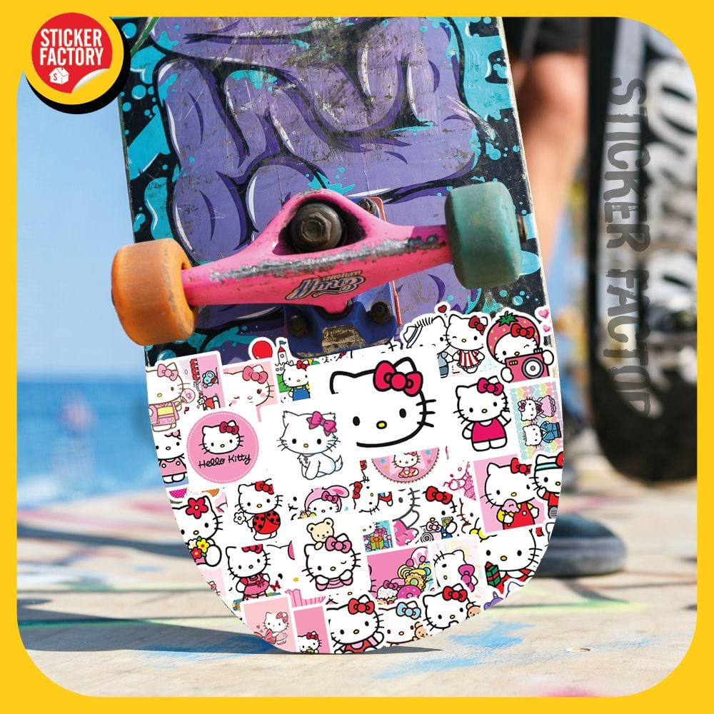 Mèo Hello Kitty - Set 100 sticker hình dán