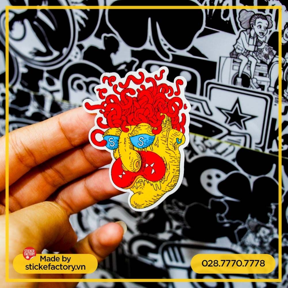 Sticker Vinyl cắt bế theo viền