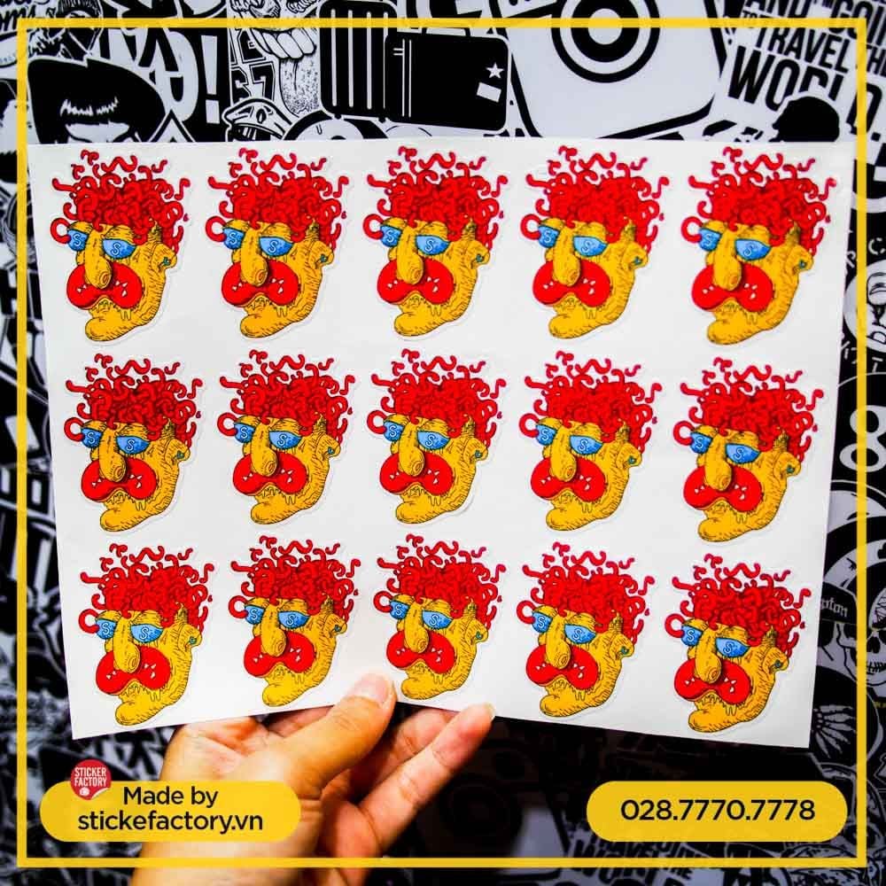 Sticker Vinyl cắt bế theo viền