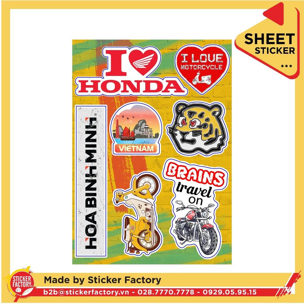  Sticker sheet vinyl - Gói ECO - A5 (14.8x21) 