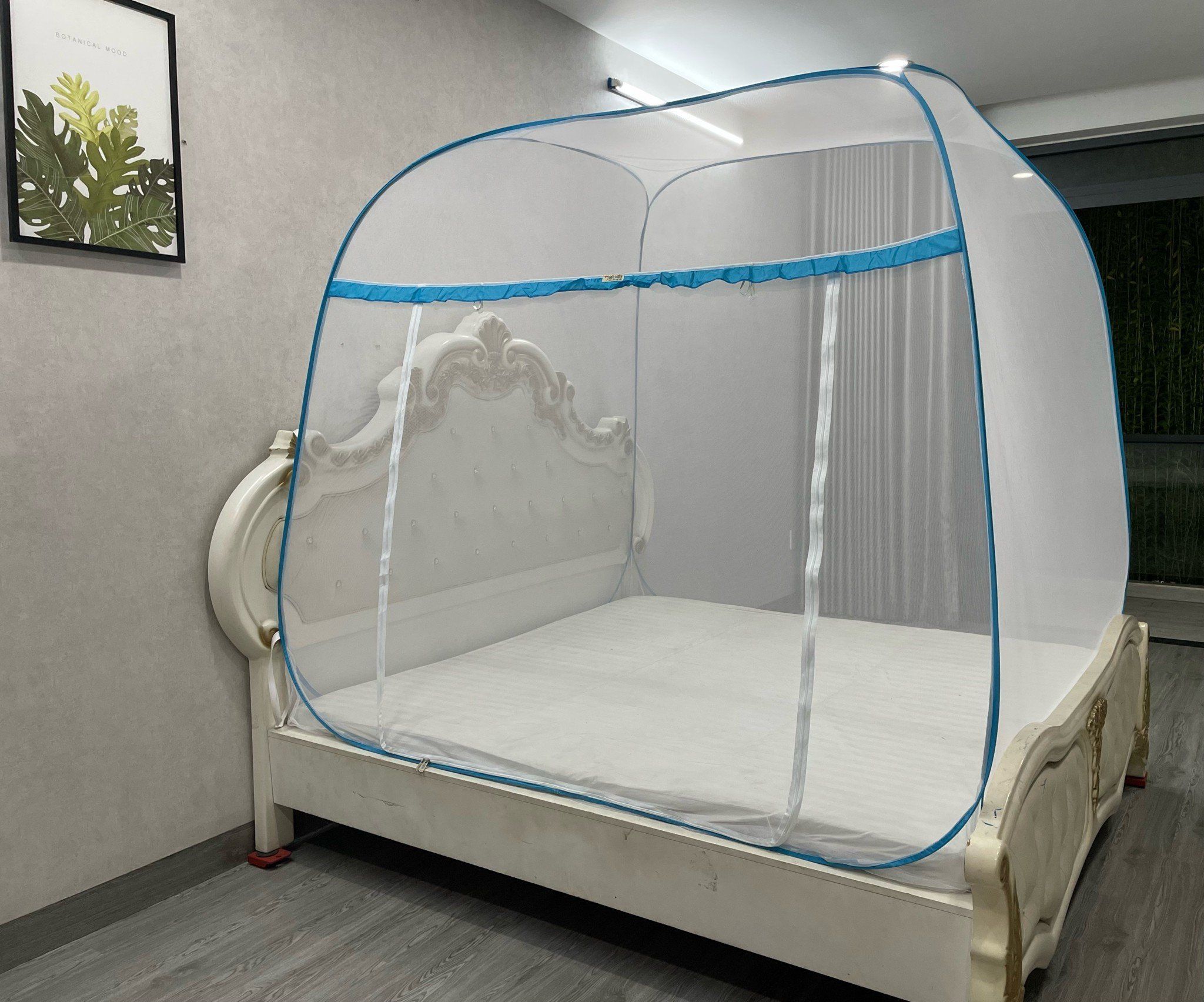 Mùng Chụp Đỉnh Rộng Cao Cấp Mộc Miên KVC4 - 1 Cửa