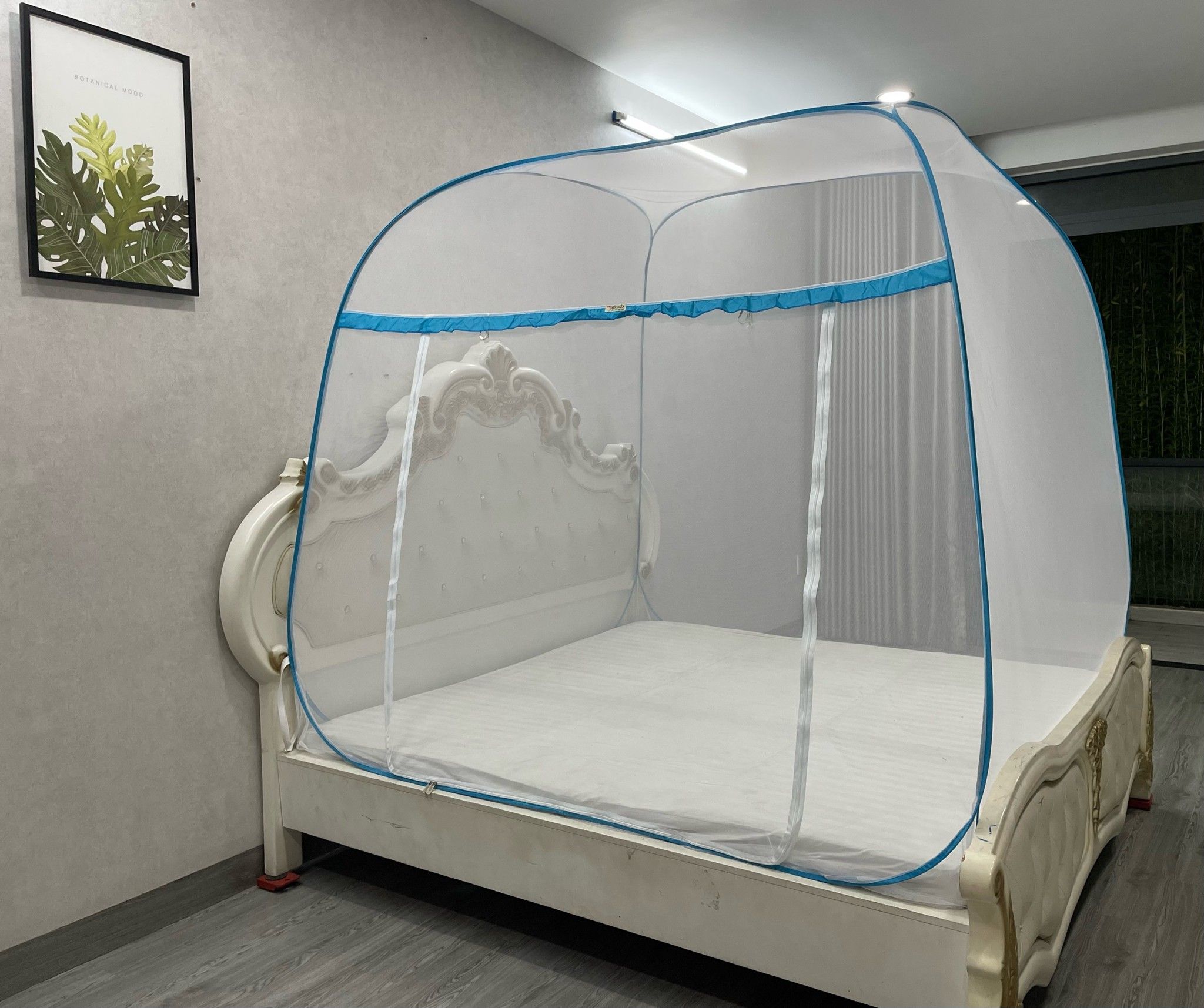 Mùng Chụp Đỉnh Rộng Cao Cấp Mộc Miên KVC8 - 1 Cửa