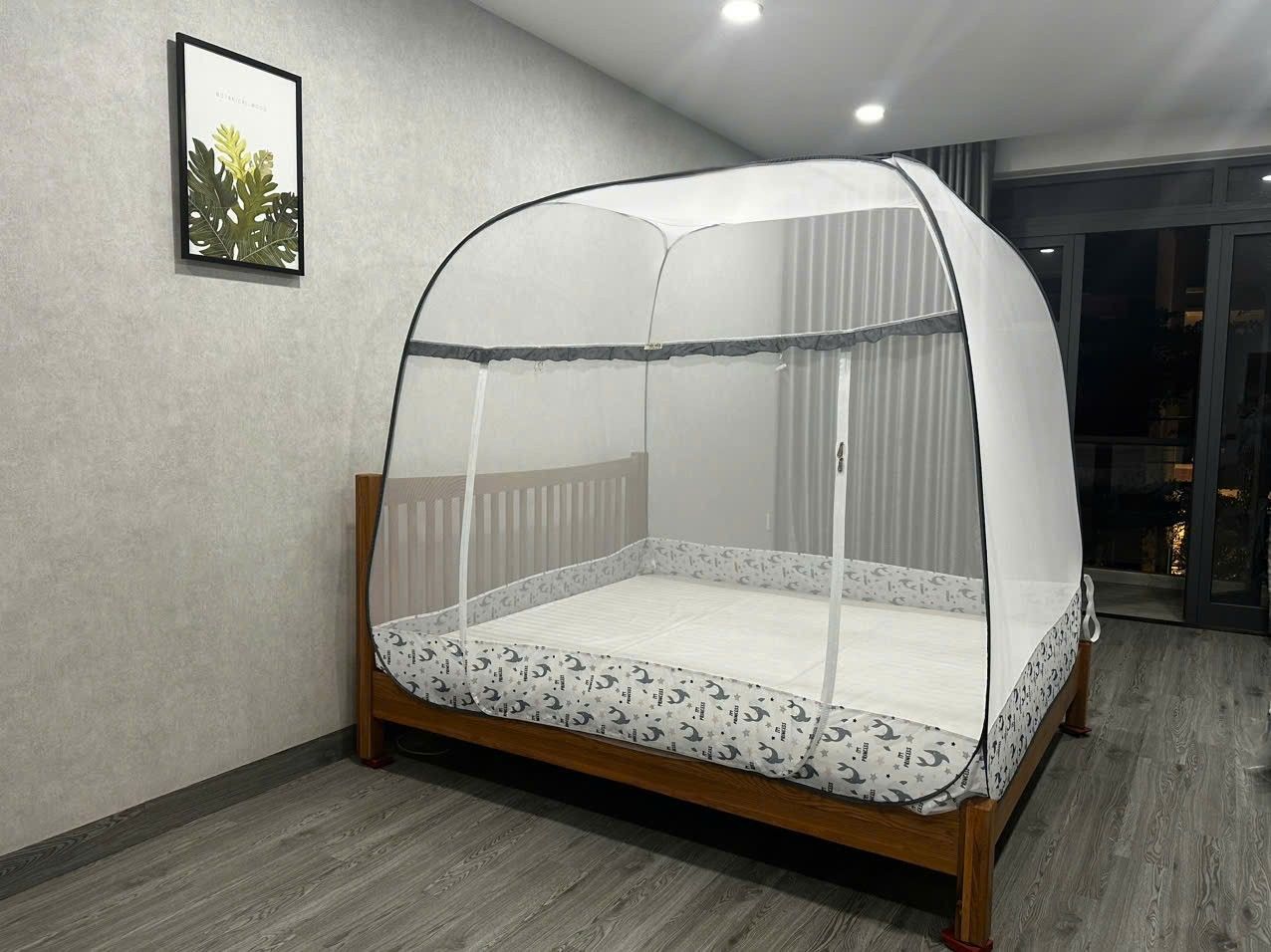 Mùng Chụp Đỉnh Rộng Cao Cấp Mộc Miên XC8 - 1 Cửa
