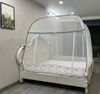 Mùng Chụp Đỉnh Rộng Cao Cấp Mộc Miên KL20 - 2 Cửa- Phiên bản mới cao hơn và nóc rộng hơn