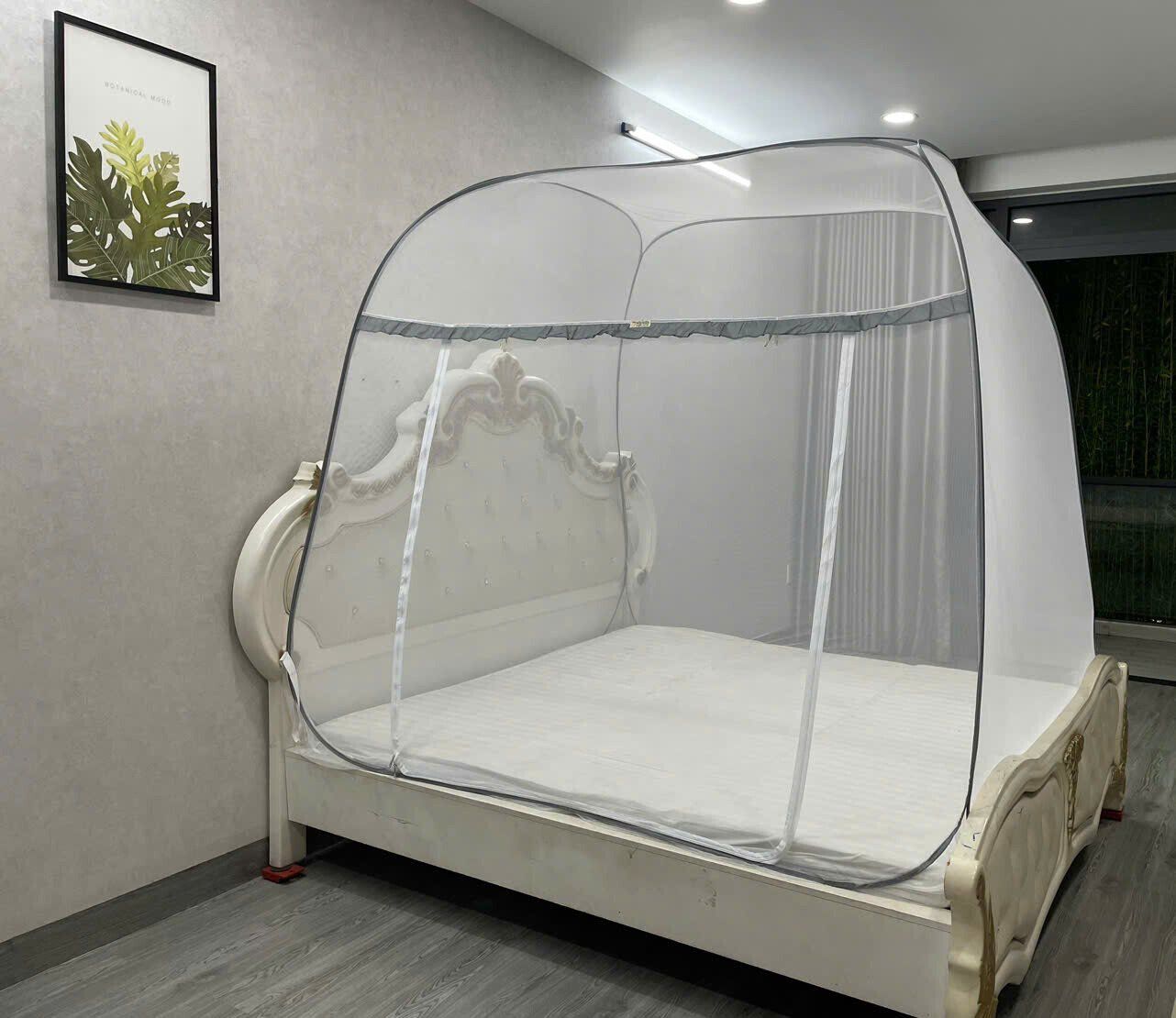 Mùng Chụp Đỉnh Rộng Cao Cấp Mộc Miên XKVC8 - 1 Cửa