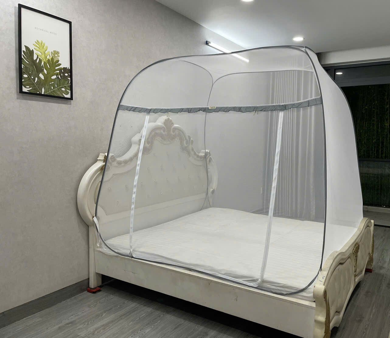 Mùng Chụp Đỉnh Rộng Cao Cấp Mộc Miên XKVC6 - 1 Cửa