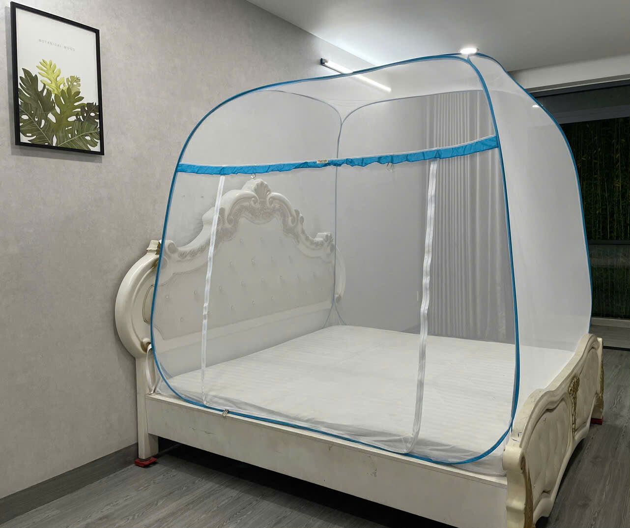 Mùng Chụp Đỉnh Rộng Cao Cấp Mộc Miên KVC2 - 1 Cửa