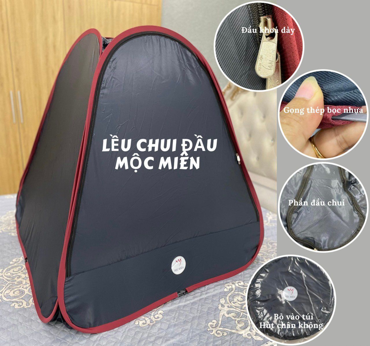 Lều xông hơi Mộc Miên (chui đầu)