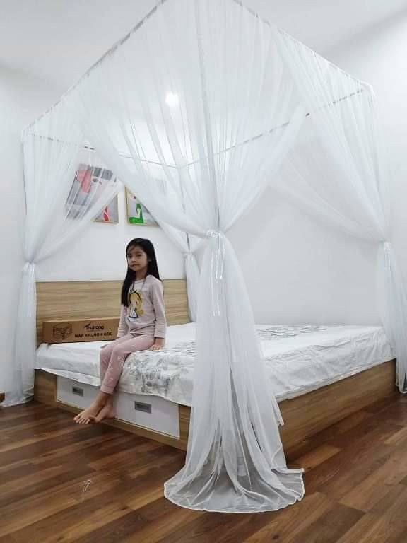 Mùng khung không khoan tường loại 4 chân - Mã 402
