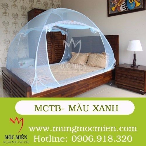 Mùng chụp tự bung  F1 - màu xanh