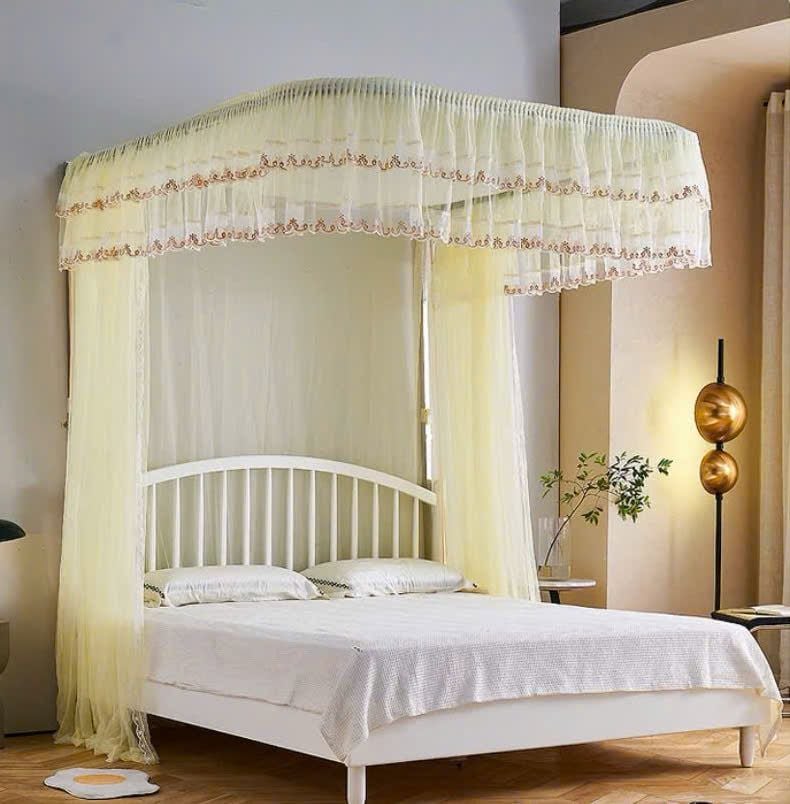 Mùng ròng rọc không khoan Mẫu A07 - Cao 2m4