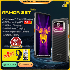 Ulefone Armor 25T Pro - Camera Nhiệt 5G IP68/69K Pin6500mAh 6.78