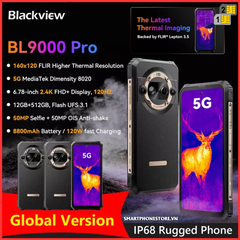 Blackview BL9000 Pro - 5G IP68/69K Camera FLIR cảm biến nhiệt Android14 Pin8800mAh Ram24GB Rom512GB
