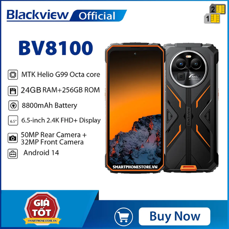 Blackview BV8100 - Màn hình 6.5