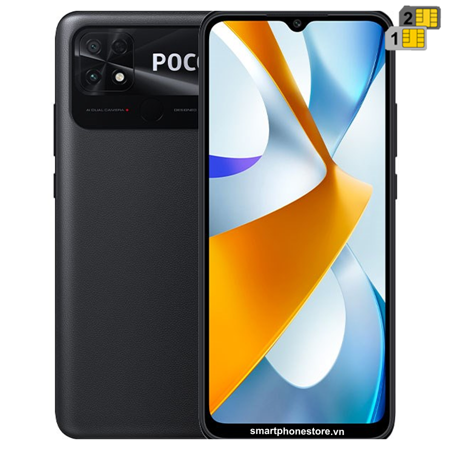 Poco C40 - Pin 6000mAh Ram4GB Rom64GB 4Cam13MP