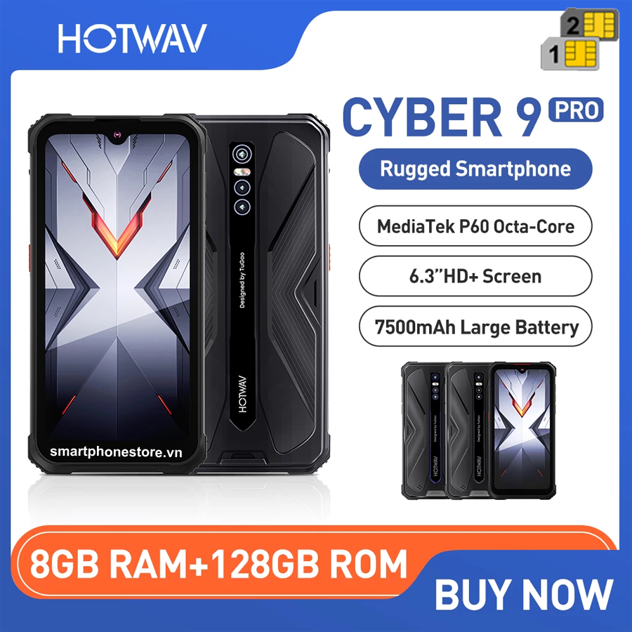 HOTWAV Cyber 9Pro - Siêu bền Pin7500 Ram8GB Rom128GB 4Camera48MP ...