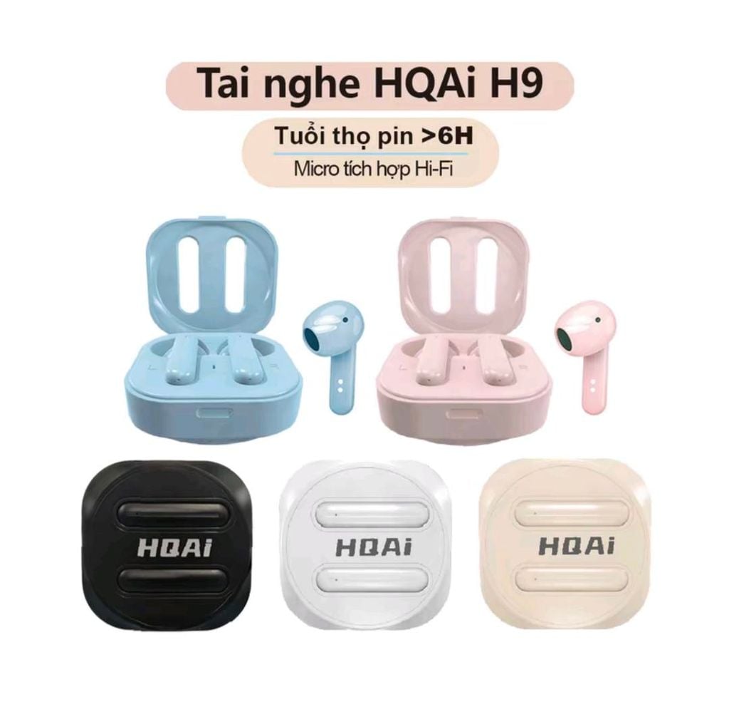 Tai nghe bluetooth nhét tai mini pin trâu HQAi H9 - Deal Giá Tốt - 09873.09873
