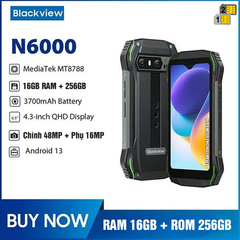 Blackview N6000 - Siêu bền mini 4.3inch Ram16GB Rom256GB Cam48MP Pin3880mAh Android13