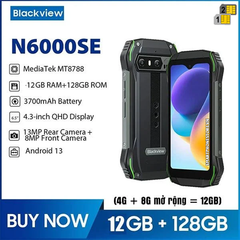Blackview N6000se - Mini 4.3inch IP68/69K Ram12/128GB Cam13/8MP Pin3700mAh Android13
