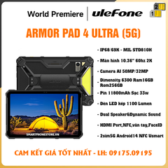 Máy tính bảng Ulefone Armor Pad 4 Ultra 5G - Chính hãng mới nguyên Seal GIÁ TỐT - 09175.09195