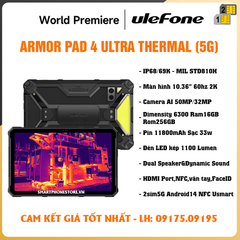 Máy tính bảng Ulefone Armor Pad 4T Ultra 5G - Chính hãng mới nguyên Seal GIÁ TỐT - 09175.09195