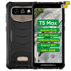 Hotwav T5 Max - Bền pin 6050mAh Ram4GB Rom64GB 3Cam Android13