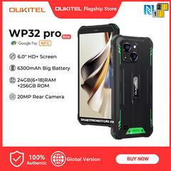 Oukitel WP32 Pro - 6inch Cam20/5MP Ram24GB Rom256GB Pin6300mAh Android14