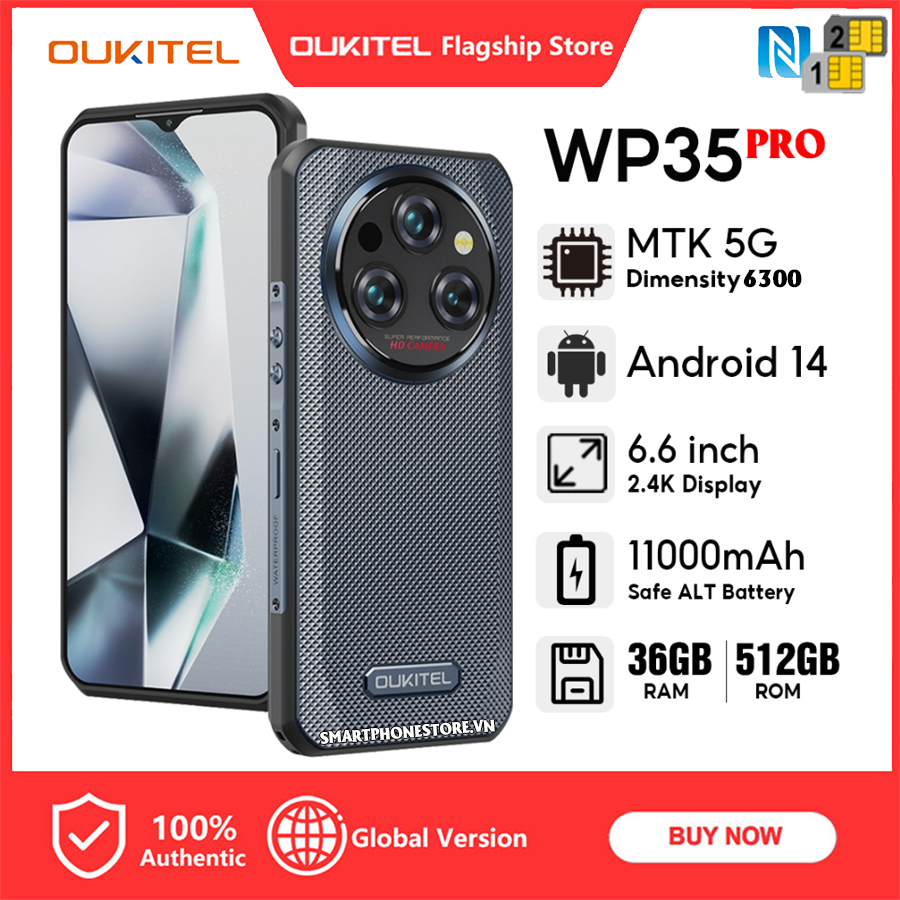 Oukitel WP35 Pro 5G - Chính hãng nguyên Seal + KM hấp dẫn GIÁ TỐT - 09175.09195