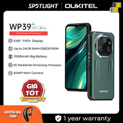 Oukitel WP39 - 5G IP68/69K 6.6inch 2.4K Cam64/32MP Pin11000mAh Ram24GB/256GB Android14 NFC