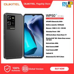 Oukitel WP50 - 5G IP68/69K Pin6500mAh Mỏng Đẹp có Cam48/8MP Android14