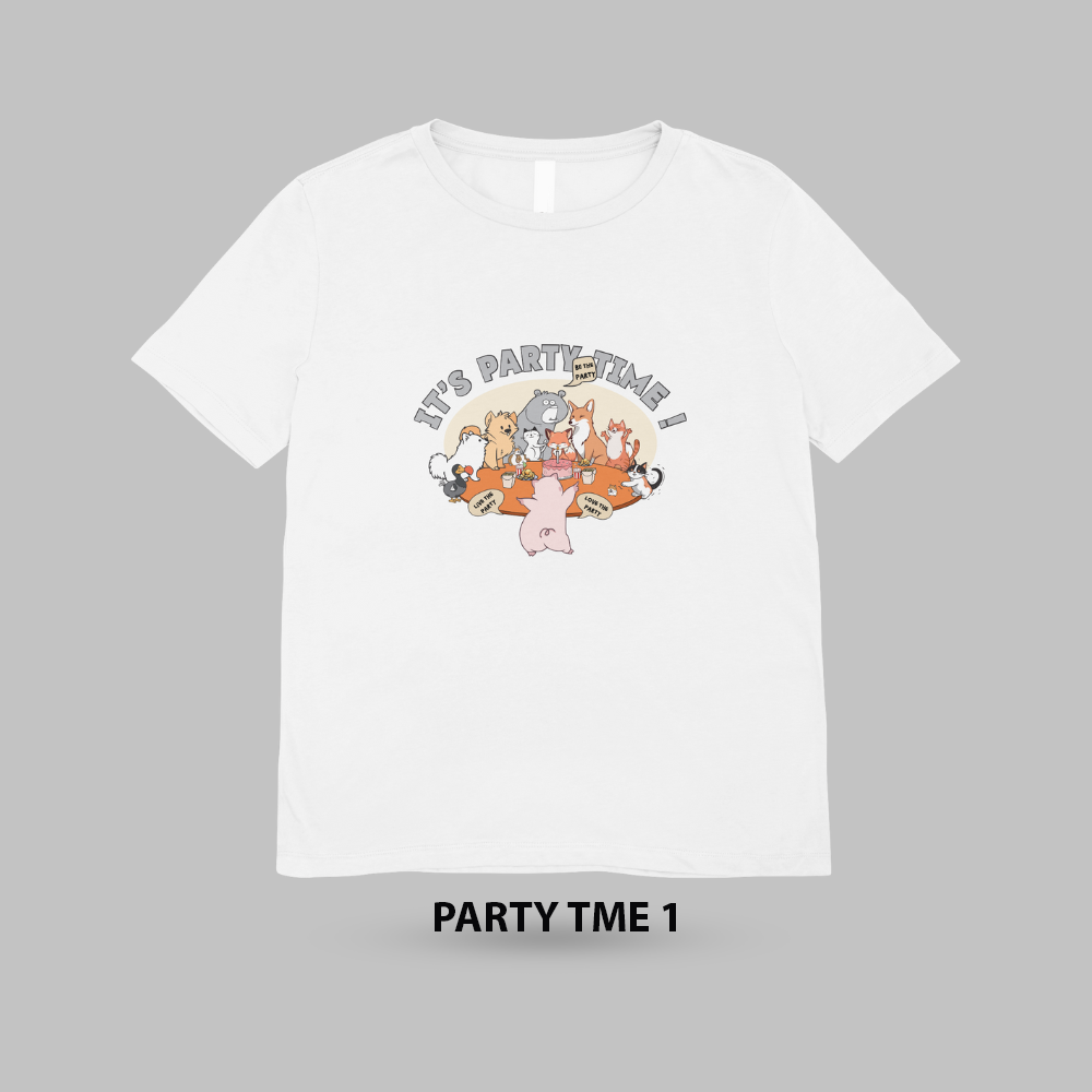 Áo thun nam basic, ngắn tay _ Gavani Akh Party Time