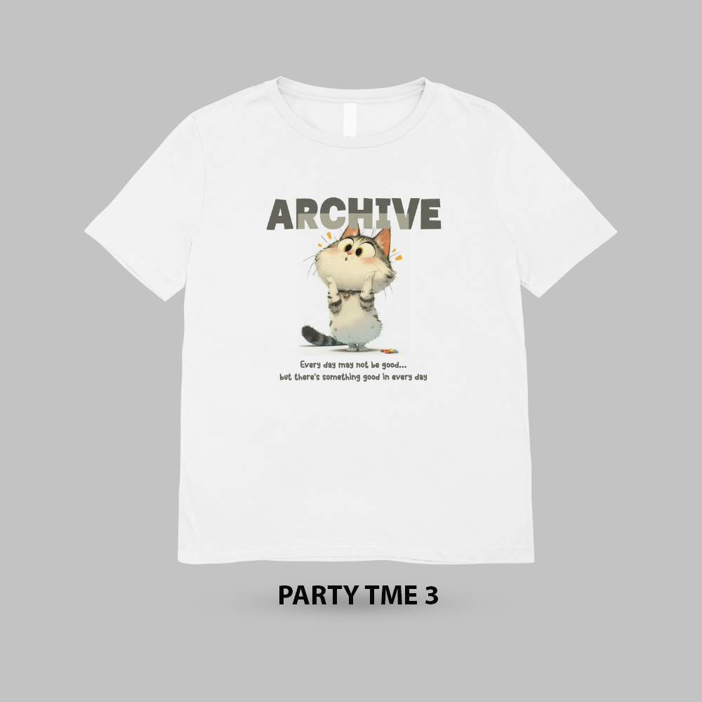 Áo thun nam basic, ngắn tay _ Gavani Akh Party Time