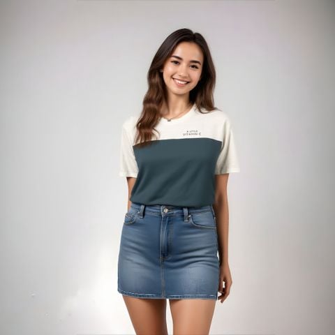 Áo thun nữ cotton form rộng _ Gavani Akh Vitamin C