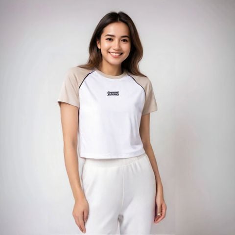 Áo thun nữ với thiết kế 2 form áo _ Gavani Akh Sunday