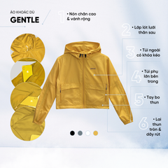 Áo khoác dù nữ, áo khoác gió 2 lớp _ Gavani hoz Gentle