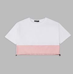 Áo thun nữ biến kiểu croptop trẻ trung _ Gavani Contrast