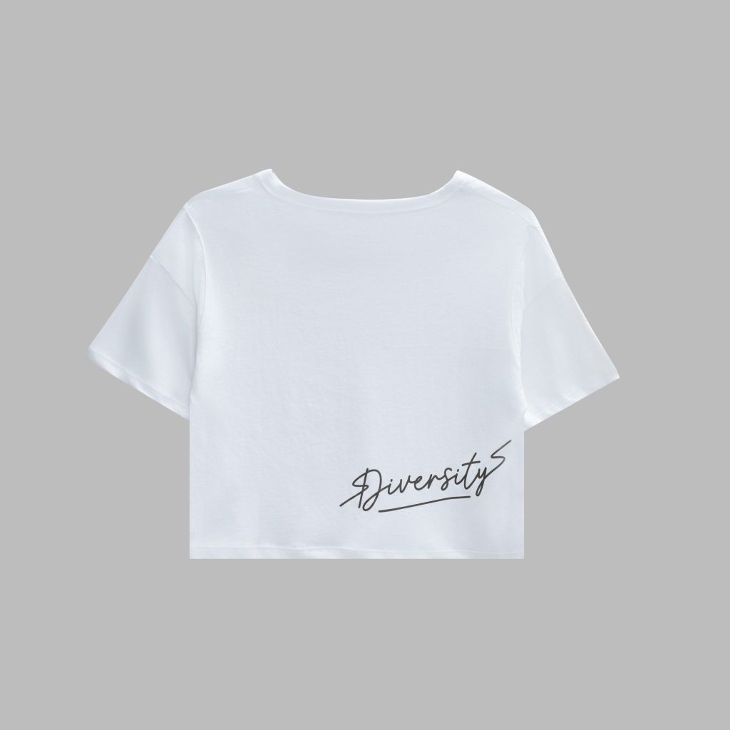 Áo thun nữ croptop _ Gavani Akh Diversity